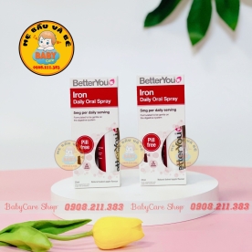 Sắt dạng xịt Better You Iron Daily Oral Spray 25ml cho bé từ 1 tuổi 