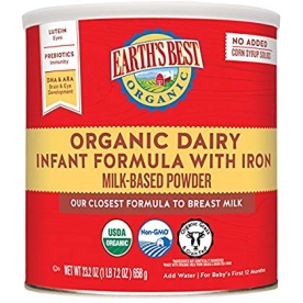 Sữa Earth's Best Organic Dairy 595g cho bé 0-12 tháng