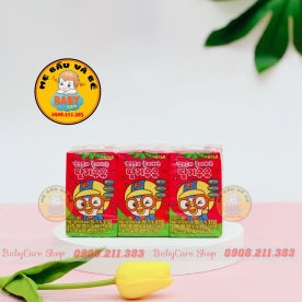 Sữa nước Poro  Hàn Quốc Vị dâu 200ml- 1 thùng 24 hộp