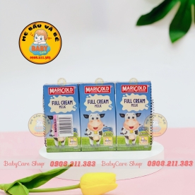 Sữa tươi tiệt trùng Marigold fullcream 200ml/1 lốc 3 hộp