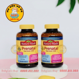 Vitamin DHA Nature Made Mỹ 150 Viên Bổ Sung DHA Cho Bà Bầu