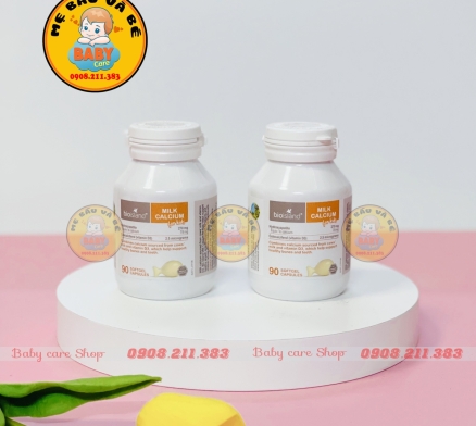 Canxi sữa Bio Island 90 viên cho bé (từ 7 tháng tuổi)