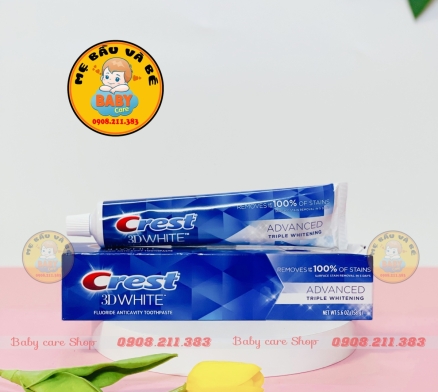 Kem đánh răng Crest 3D White 158g của Mỹ