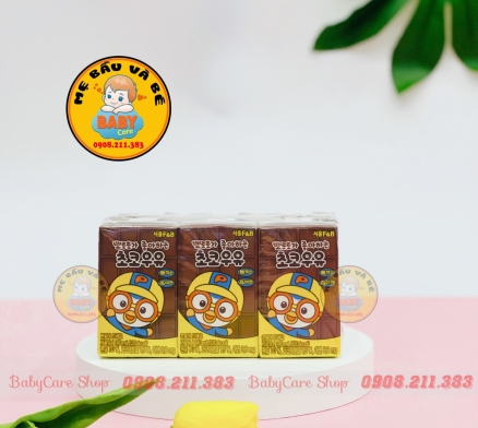 Sữa nước Poro  Hàn Quốc Vị socola 200ml- 1 thùng 24 hộp